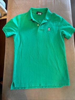 Psycho Bunny Kelly Green  sz 4 Classic Polo with Embroidered Bunny